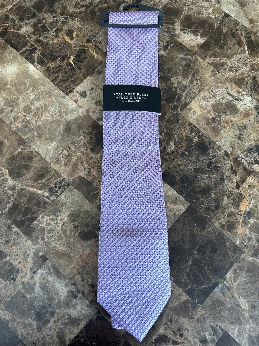 NWT 🆕 Haggar Men's Lavender Patterned Tie